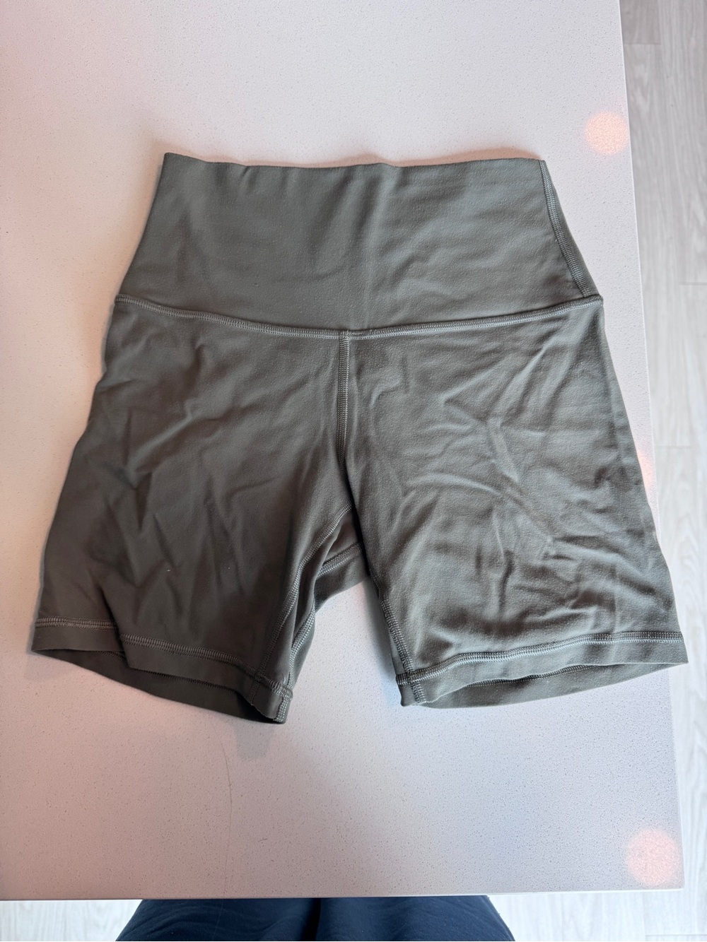 lululemon athletica grey sage (green) High-Rise Bike Shorts